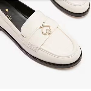 Kate Spade - Kait Metal Spade Loafer - Brand new never worn size 9B - winter wht